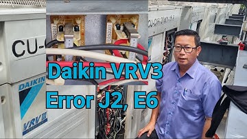 Daikin VRV3 | error J2, E6 | Current Value detect by current sensor