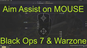 Aim Assist on MOUSE Black ops 7 & Warzone config & settings.