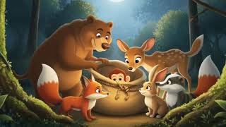:The Brave Jungle Friends | Little Deer’s Rescue Story | Moral Story for Kids in English 