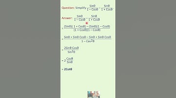 Adding And Simplifying Two Trigonometric Fractions #shorts