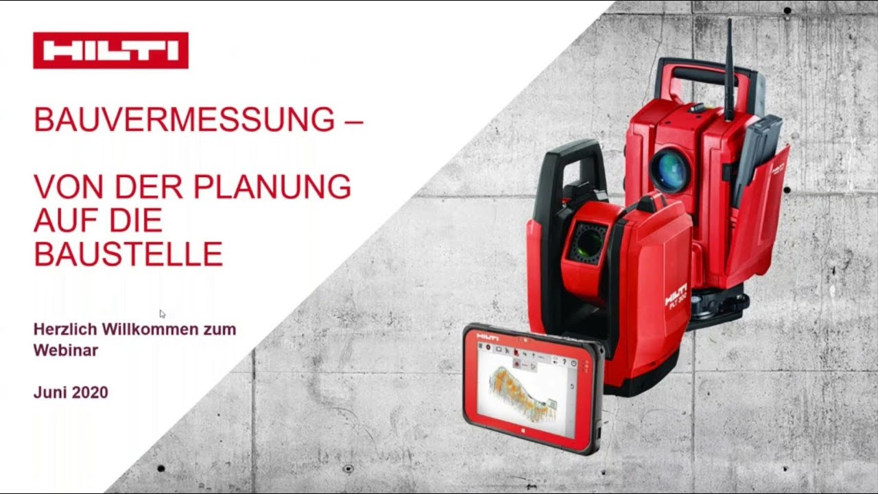 Update New HILTI WEBINAR Von der Planung auf die Baustelle