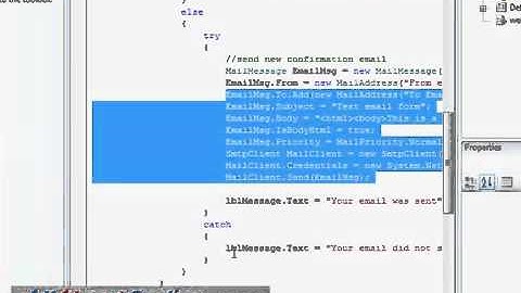 C# (ASP.NET) Send Email from your website.mp4