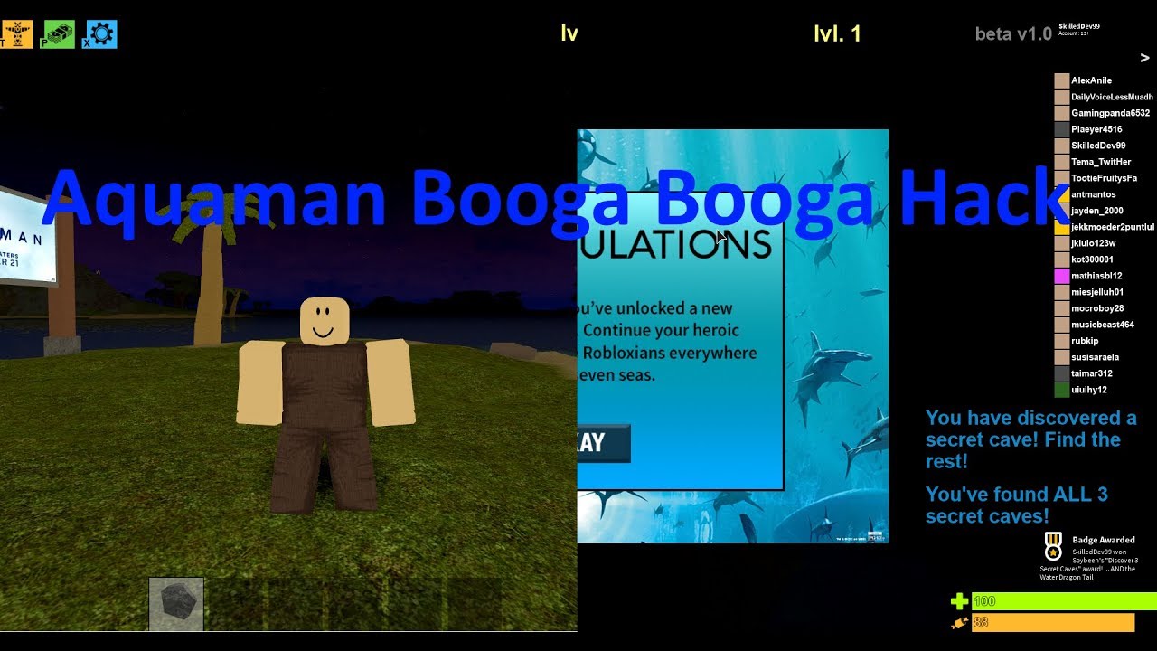 Roblox Booga Booga Aquaman - how to get water dragon claws roblox aquaman event ended