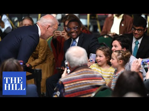 Viral Moment: President Biden asks mom if her two young girls are getting ice cream