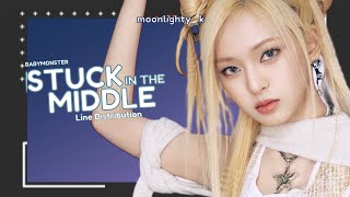 STUCK IN THE MIDDLE (7 ver. ) ( BABYMONSTER ) Line Distribution
