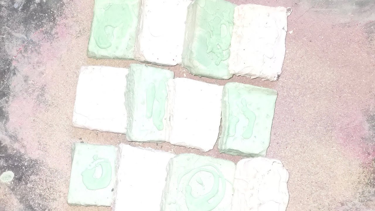 Pasted crunchy 💚🤍 #gymchalk #satisfying #viralvideo #asmr 