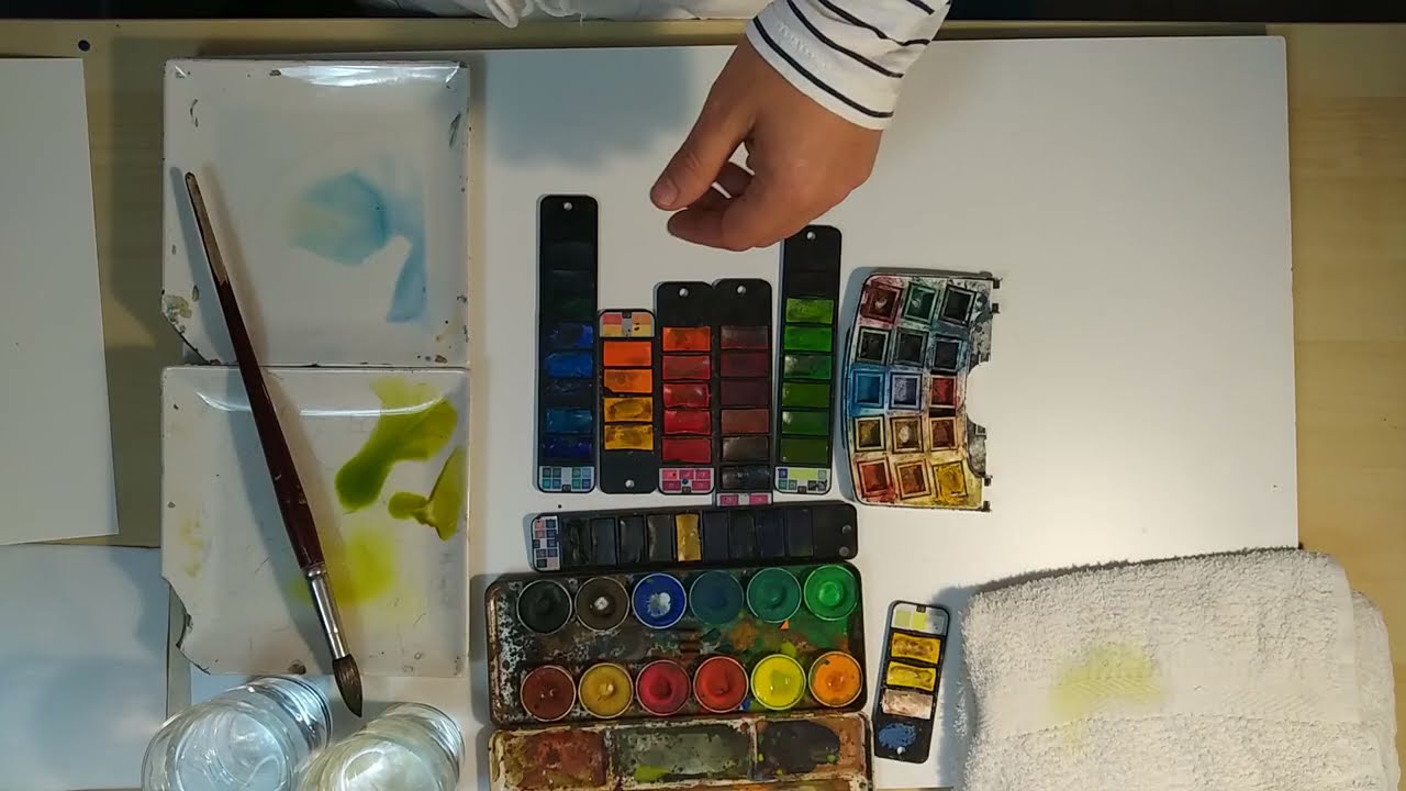 Colores Cálidos y Fríos en Acuarela