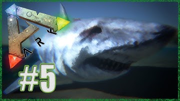 Ark: Survival Evolved - Episode 5 - Taming a Megalodon & Sabretooth Saddle!!