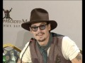 Johnny Depp in Moscow, press-conference