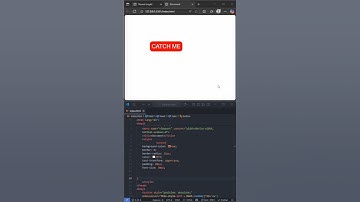 CATCH ME BUTTON WITH CSS HTML #shorts#viralshorts #trending #python #java#javascript #html#css
