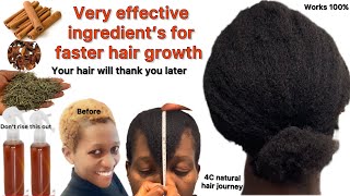 How I make use of rosemary + cinnamon & star anise for faster hair growth / it moisturizes dry hair.