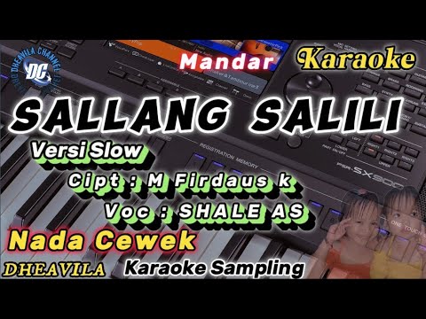 sallang salili karaoke versi slow cewek