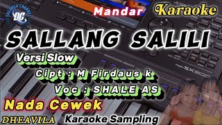 sallang salili karaoke versi slow cewek