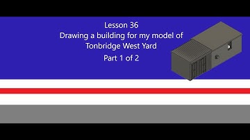 Fusion 360 drawing a Model railway Building lesson 36 part 1 of 2