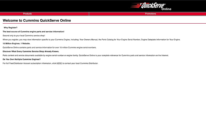 Open a FREE Cummins Quickserve Account