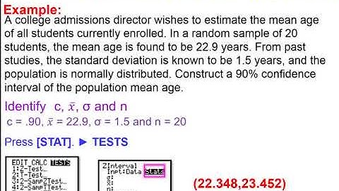 Elementary Statistics - Chapter 7 - Estimating Parameters and Determining Sample Sizes Part 1