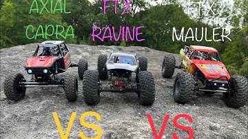 AXIAL CAPRA VS (FTX RAVINE) VS (FTX MAULER) on the rocks 👌