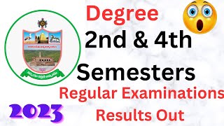 rayalaseema university degree 2nd&4th semesters regular examinations results out-2023ugexamsugru