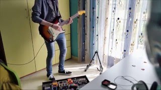 Please, wear a pair of headphones. this song has been pre-recorded
prior to filming using: fender stratocaster marshall mg 100fx pedals
integrated audio inte...