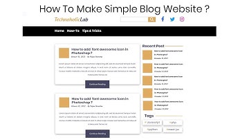 How to make simple Blog Website HTML and CSS  part-2 | Web Development tutorial in nepali -14