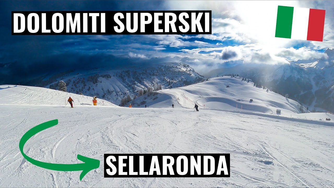 Dolomiti Superski - Sellaronda green, start and finish in Canazei