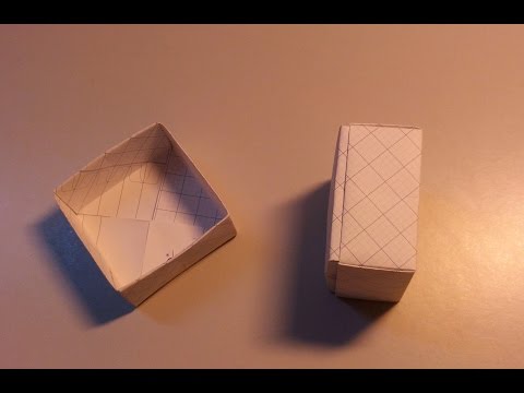 Gấp giấy Origami: Hướng dẫn Gấp Hộp quà tặng giấy - YouTube