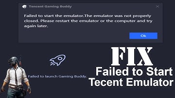 How to Fix Failed to Start The Emulator - Tencent Gaming Buddy PUBG MOBILE Latest Video 2019