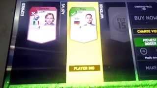 HOW TO BID A PLAYER IN THE FIFA 15 MOBILE APP screenshot 5