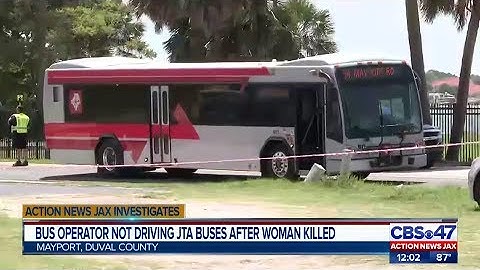 Bus operator not driving JTA buses after woman killed