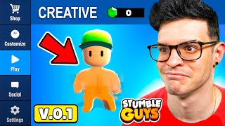 JUGANDO la PRIMERA VERSIÓN de STUMBLE GUYS 0.0.1 😱