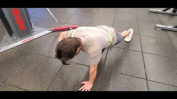 3D Strap Thoracic Mobility Quadruped Split Stance Extension Rotation (Assisted Flexion Rotation)