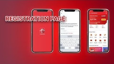 Telkomsel Clone App - Flutter UI | Registrasion Page