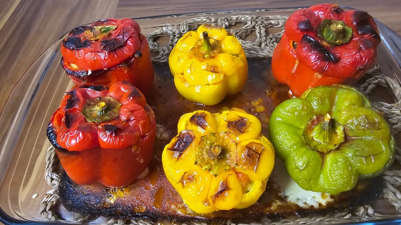 آطيب اكلة صحه فلفلة محشي بلخضار وجاج بطريقة خرافة وبطعم لاتقاوم 😋😋