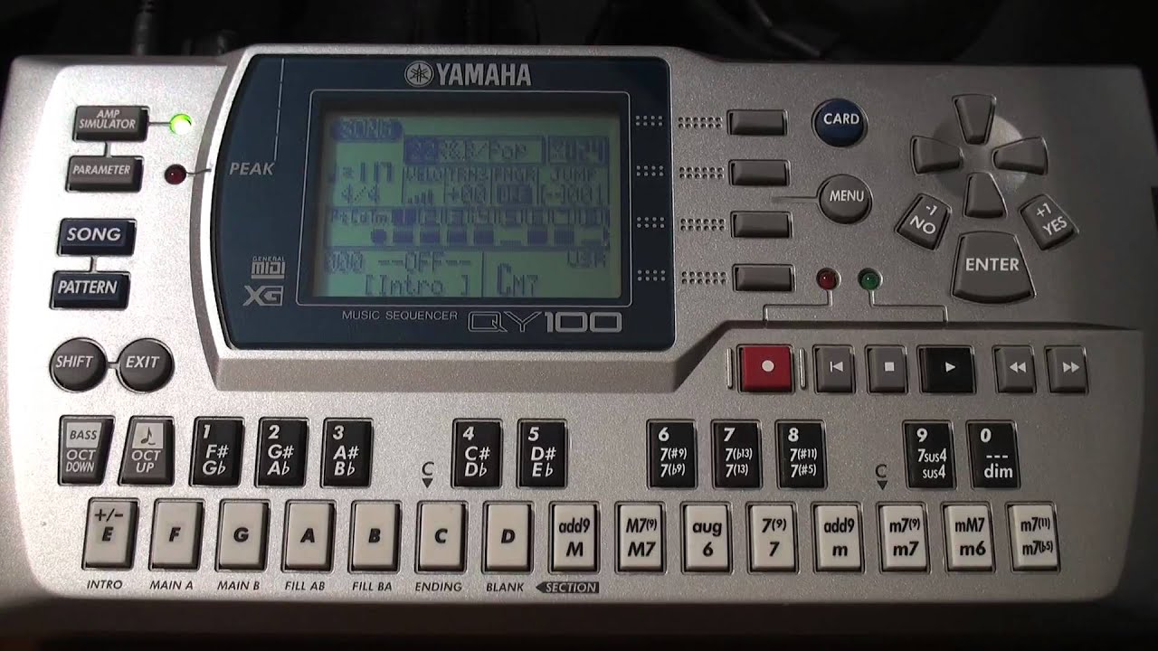 Yamaha QY100 Built-in Demos - YouTube
