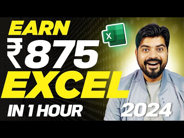 #1 Excel trick to earn Rs  22000 per month in 2024 🚀 class=