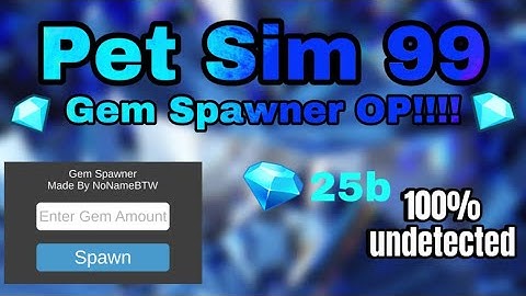 [NEW💎] 💗Pet Simulator 99 GEM SPAWNER SCRIPT | Lots of Gems | GIVEAWAY |