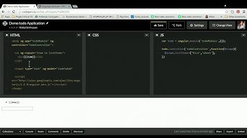 AngularJS TODO Application - VM CREATIONS