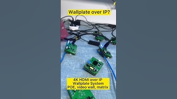 4K HDMI over IP walplate system with POE, video wall, matrix and distribution #Wallplate #POE