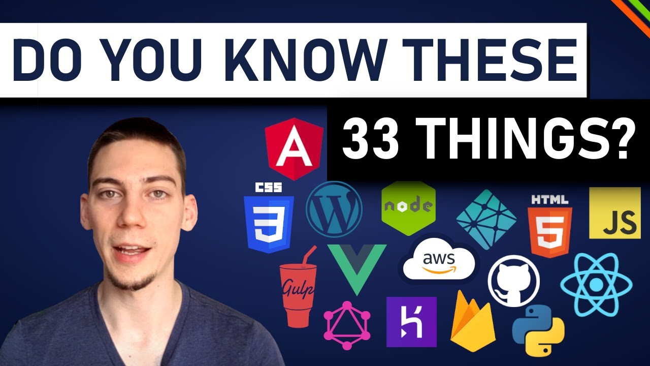 33 Things To Know To Be A Good Programmer | Front End Development - YouTube