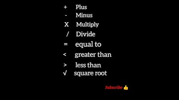 Basic maths symbols #maths #symbols #basic #tricks #mathematics #easylearning #onlineexam #covid19