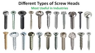 Different types of screw heads #mechanicalengineeringskills #screw #machine #viralvideo