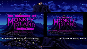 References To Monkey Island - SoMI Opening, MI2 Title Cards & Ending Comparison