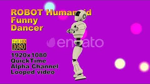 Sport Dancing Robot Person | Motion Graphics - Envato elements