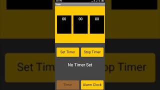 Mobile App Development | MIT App Inventor Alarm Clock App | Timer App Demo | App Inventor - #Shorts screenshot 2