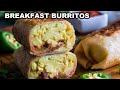 How to Make Crispy Breakfast Burritos (freezer friendly)