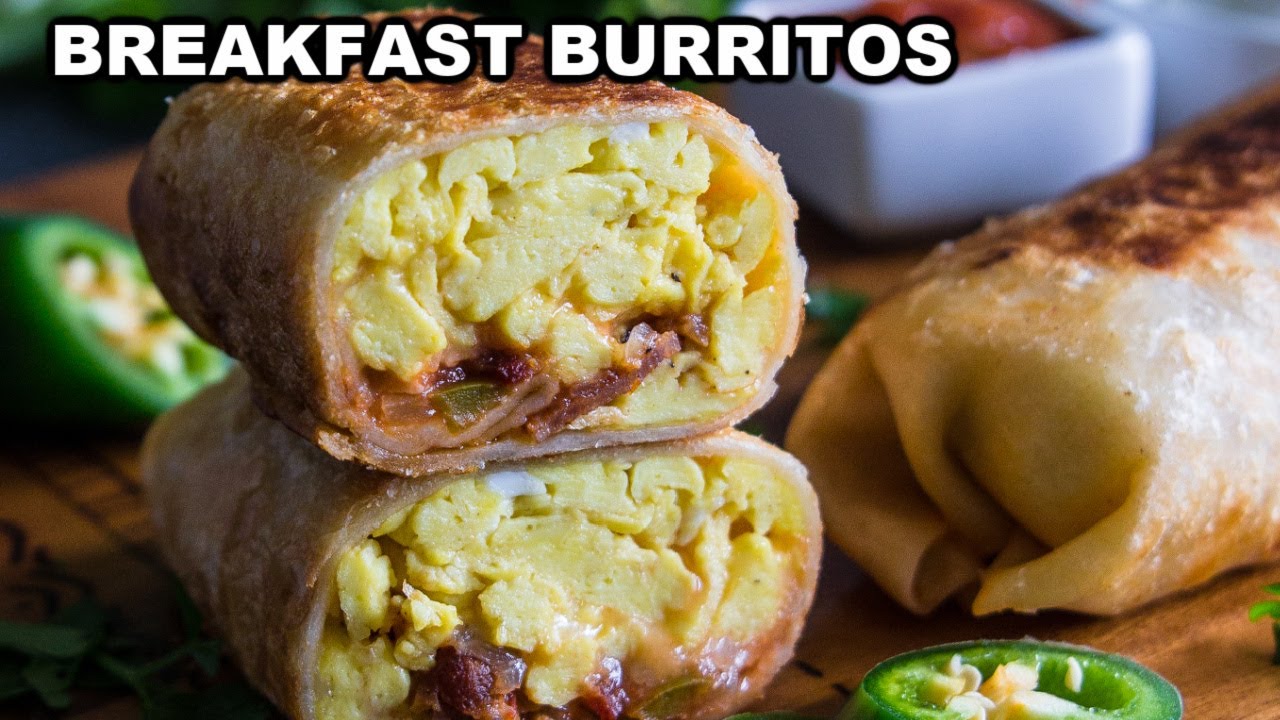 Crispy Breakfast Burritos Freezer Friendly Youtube