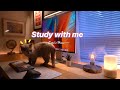 6hour study with me  my cat  pomodoro timer lofi relaxing music  day 60