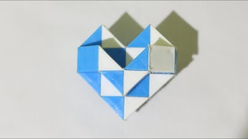 SNAKE CUBE|Tutorial:1|Heart|How to make a heart with snake cube|Crazy Hacks, By MOHAMMED SHABIN