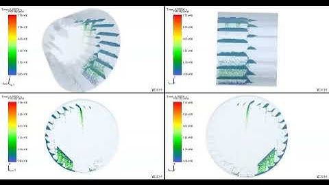Mixing dryer simulation