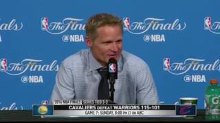Steve Kerr Post Game Press Conference Interview Game 6 NBA Finals CALLS OUT Referees Officiating